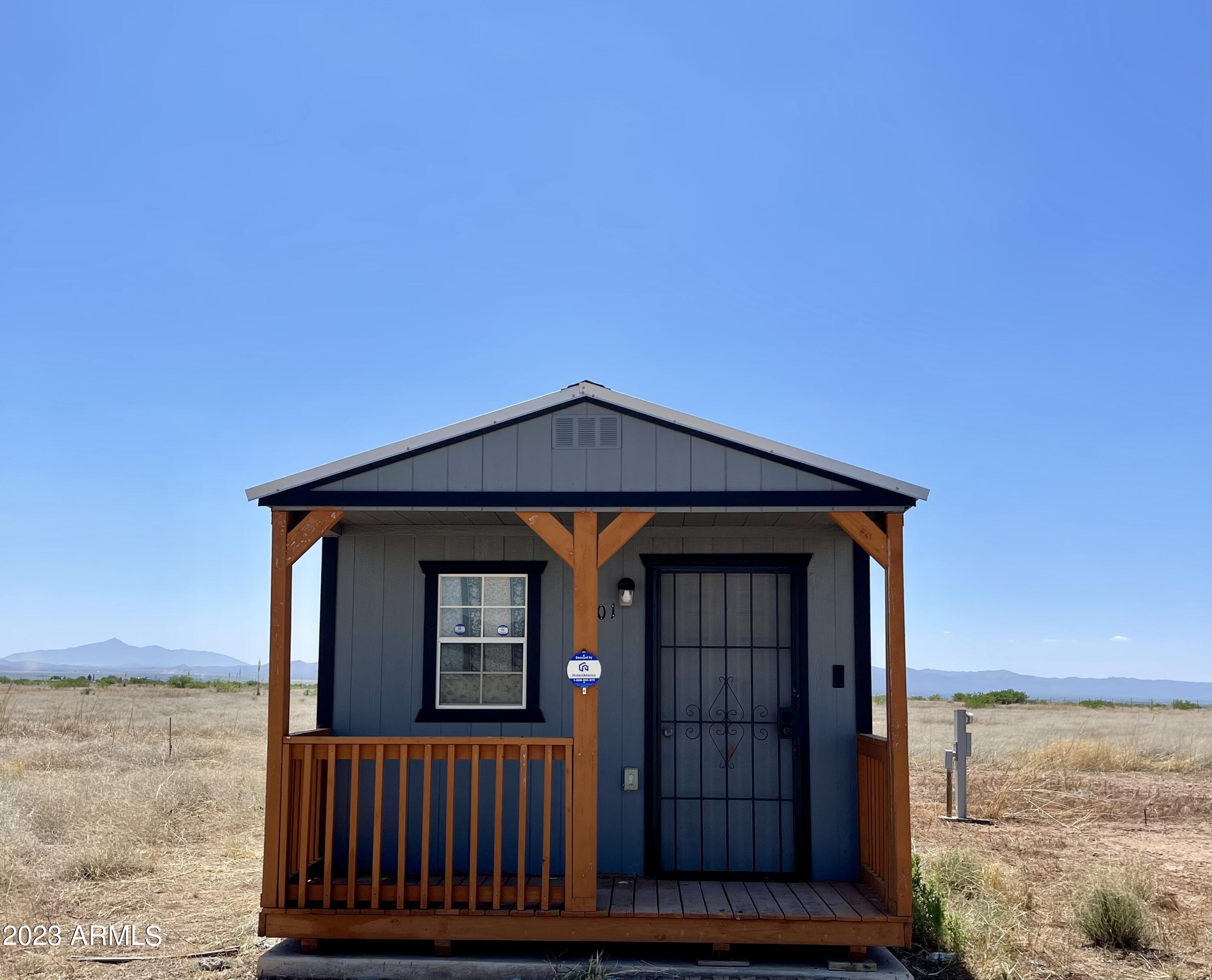 a view of front door of house