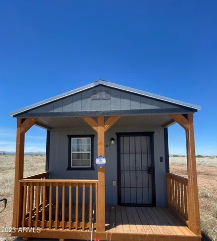 a backyard of a house