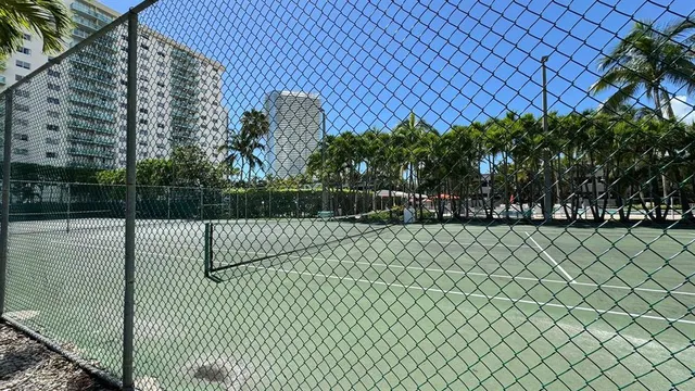 a view of a tennis court