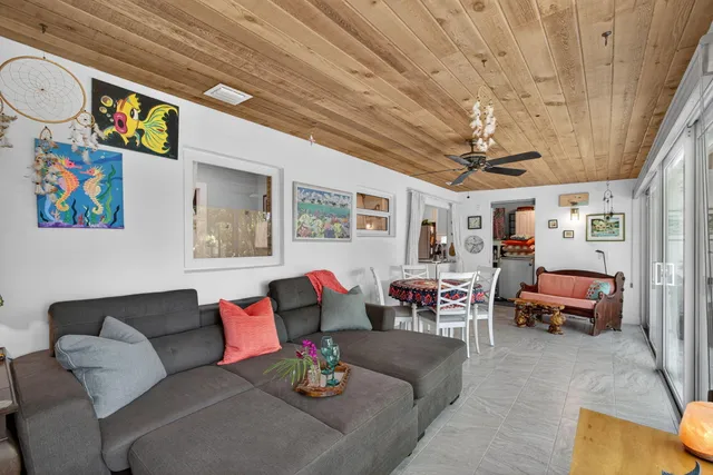 a view of a park with plants and trees