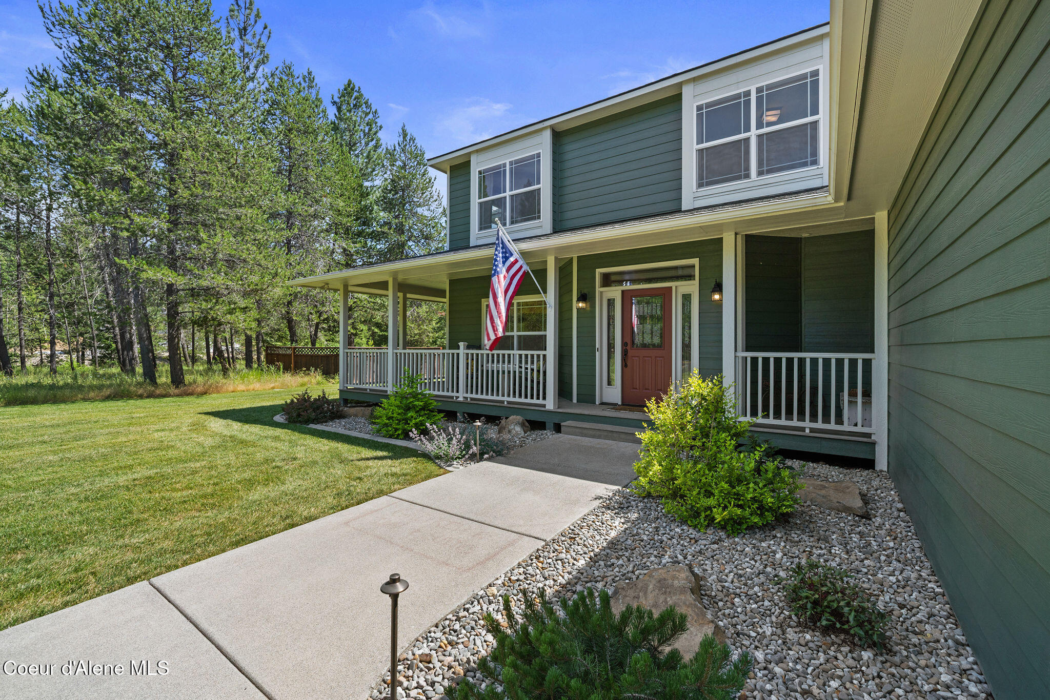 7308 East Greyridge Road Athol, ID 83801 - Photo 9 of 69 Covered Wrap-Around Porch