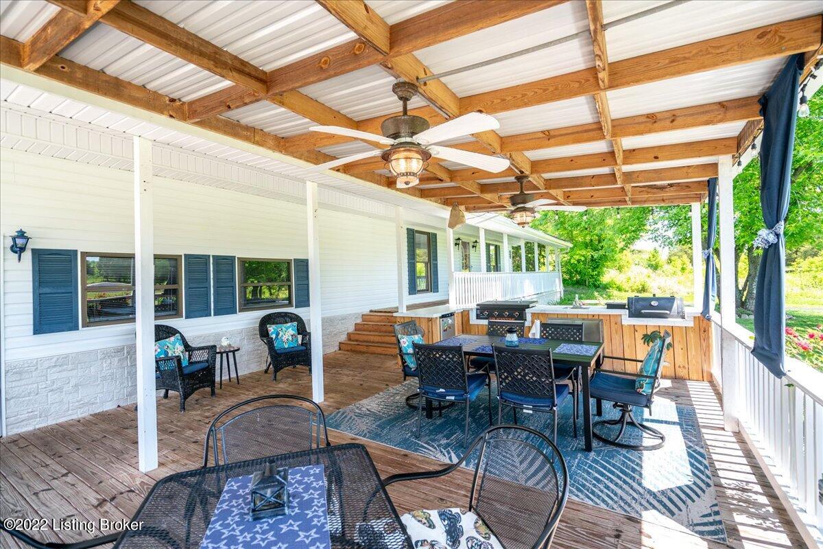 2300 Raymond Road Shepherdsville, KY 40165 - Photo 14 of 31 Front porch, covered outdoor kitchen.