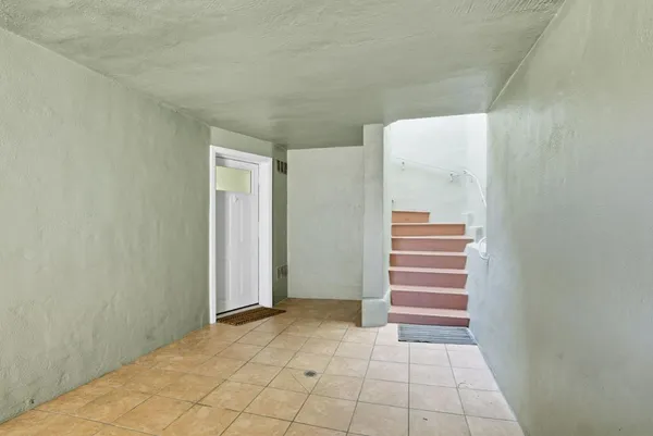 a view of room and stairs