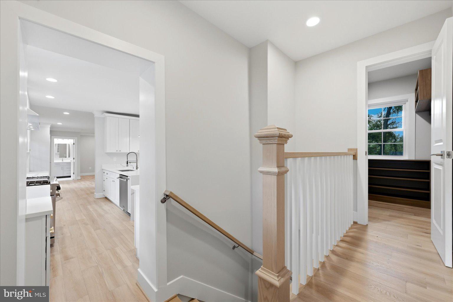 3517 Rodman Street Northwest Washington, DC 20008 - Photo 31 of 57 a view of a hallway view with staircase