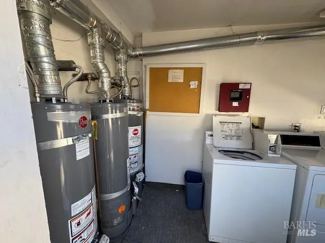 a room with storage and utility