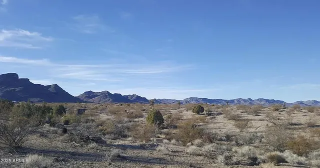 a view of a city with mountain