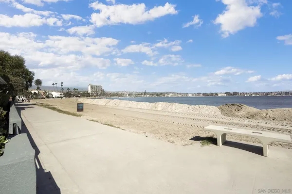 a view of an ocean and beach