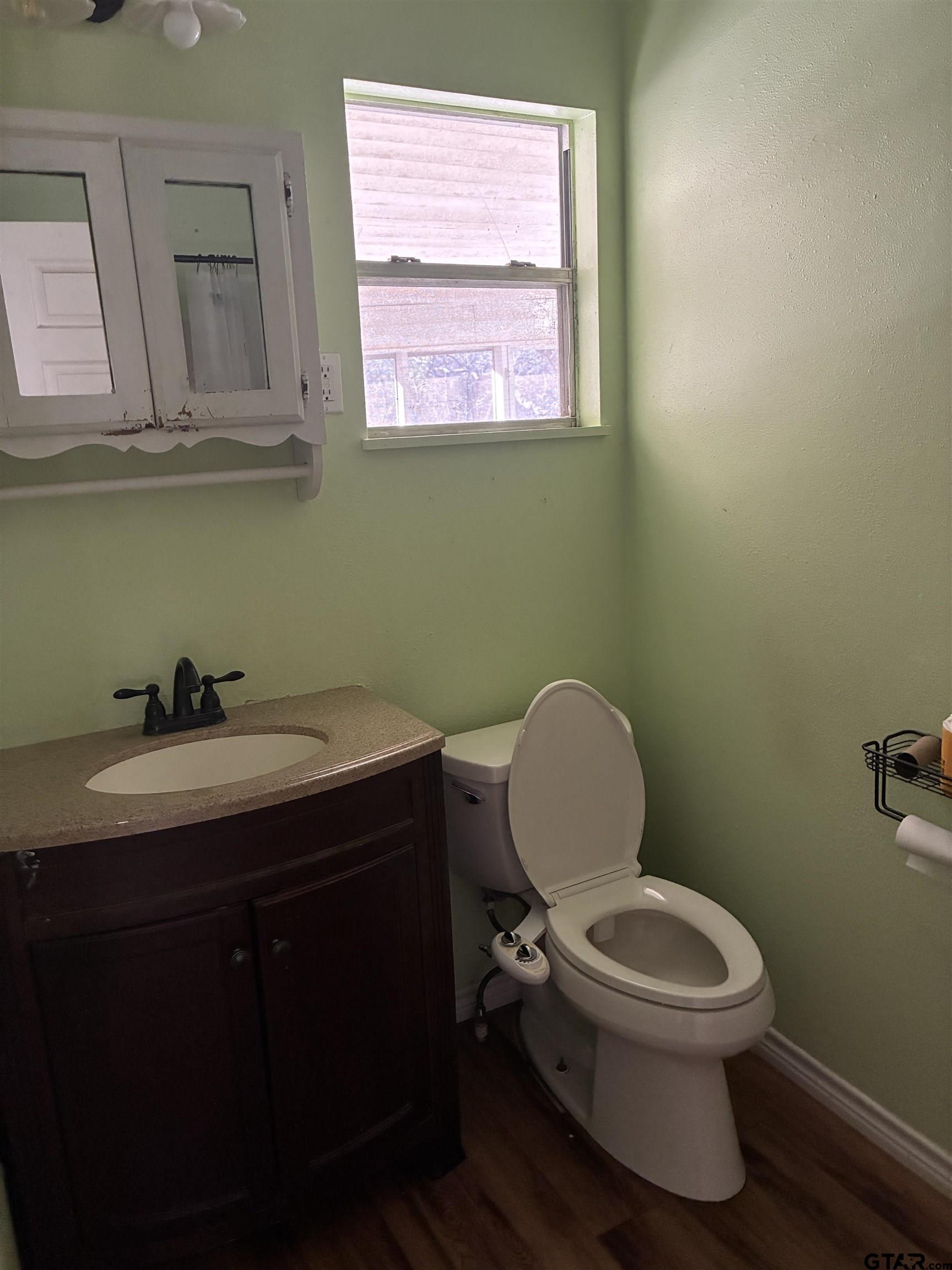 20519 Highway 69 Rusk, TX 75785 - Photo 8 of 20 a bathroom with a toilet a sink and mirror