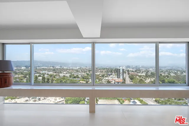 a view of a city from a balcony