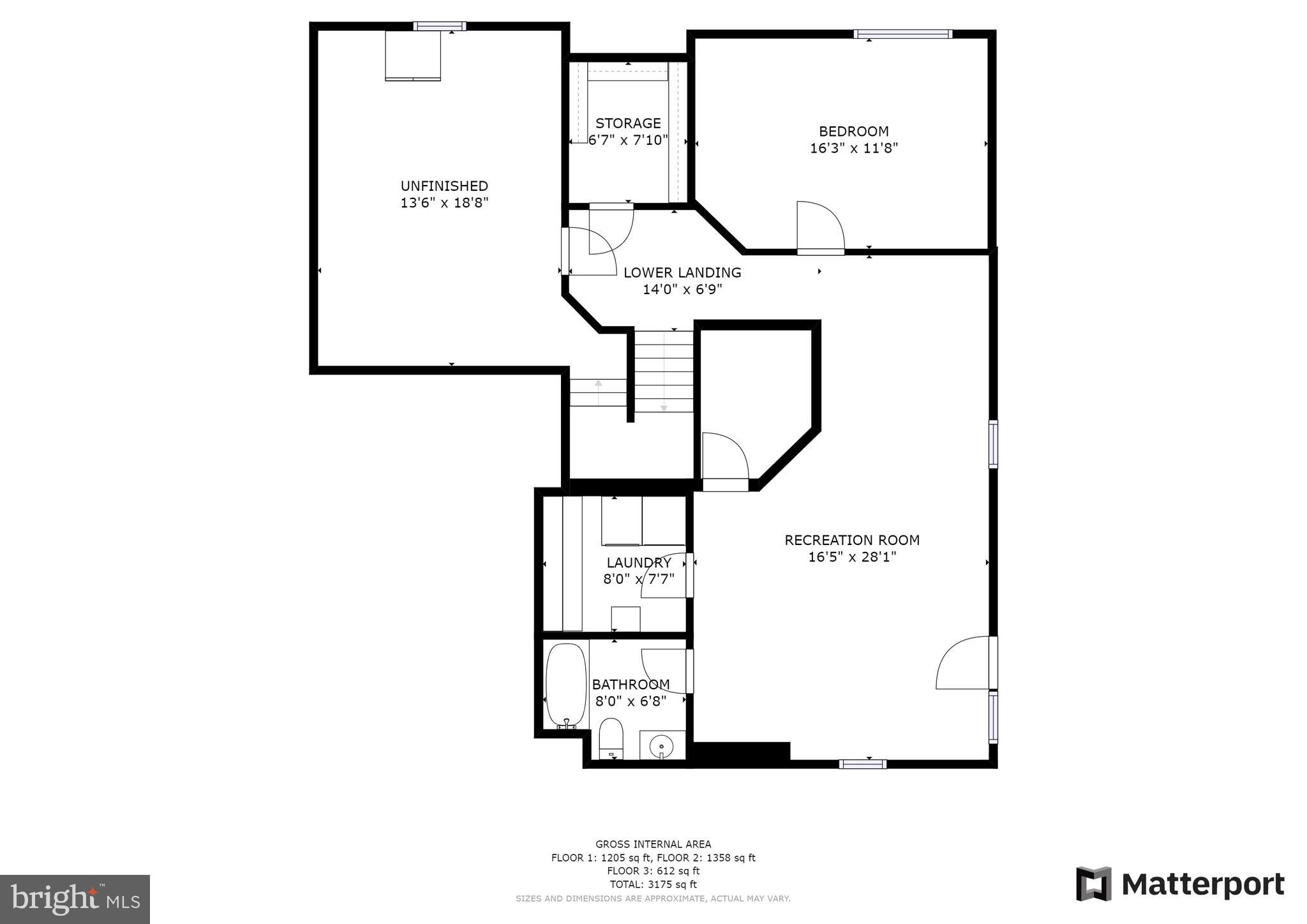 11633 Springhouse Place Reston, VA 20194 - Photo 40 of 42 Floor Plan for Lower Level.