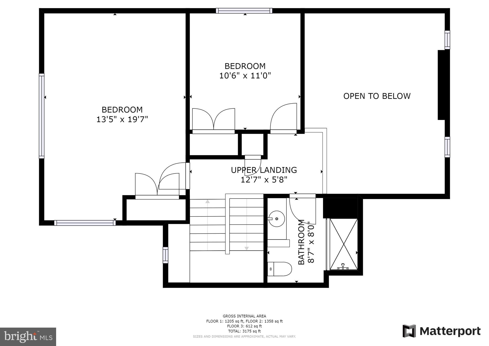 11633 Springhouse Place Reston, VA 20194 - Photo 41 of 42 Floor Plan for Upper Level.