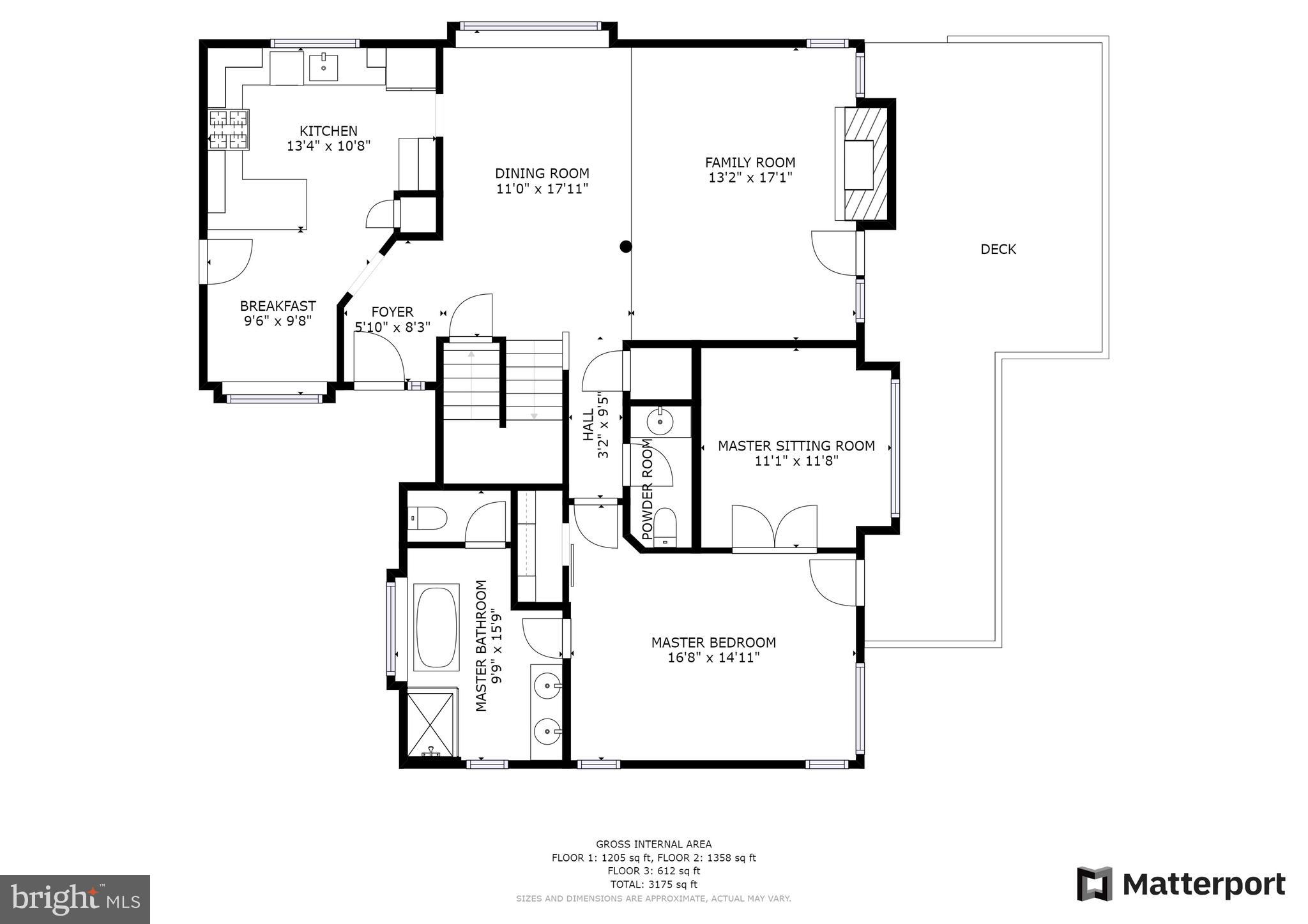11633 Springhouse Place Reston, VA 20194 - Photo 42 of 42 Floor Plan for Main Level.