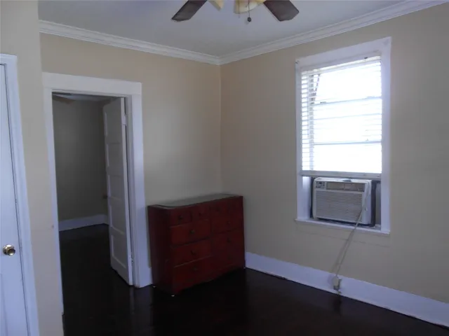 a room with storage and closet