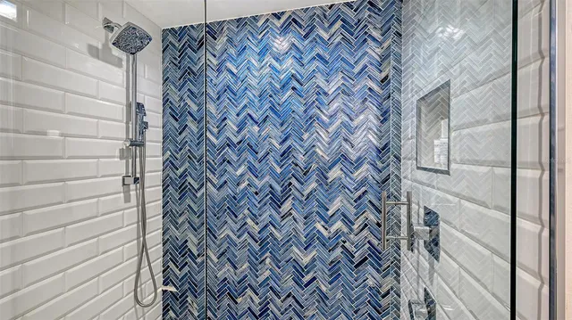 a view of balcony with wooden floor and potted plant