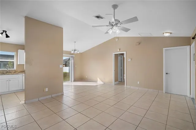 a view of an empty room and window
