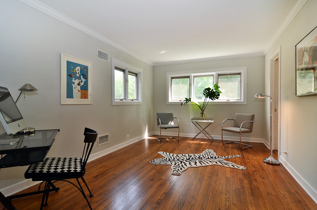 1141 Hibbard Road Wilmette, IL 60091 - Photo 13 of 20 a workspace with wooden floor
