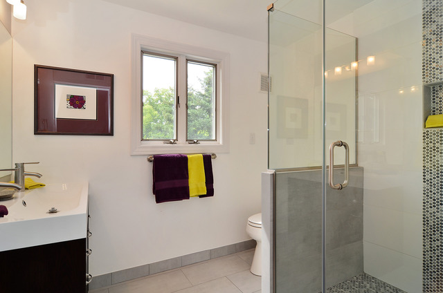 1141 Hibbard Road Wilmette, IL 60091 - Photo 8 of 20 a bathroom with a sink a toilet and mirror