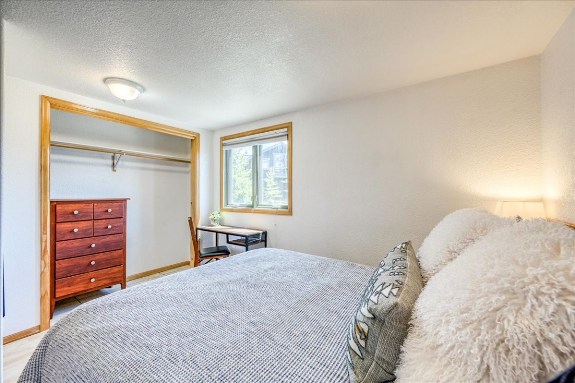 38 D Road Silverthorne, CO 80498 - Photo 21 of 34 a bedroom with a bed and a closet