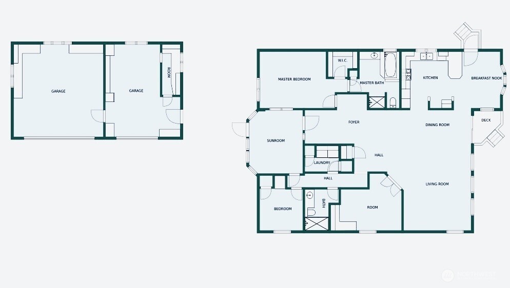 3834 South Passage View Lane Langley, WA 98260 - Photo 33 of 40 a picture of a floor plan