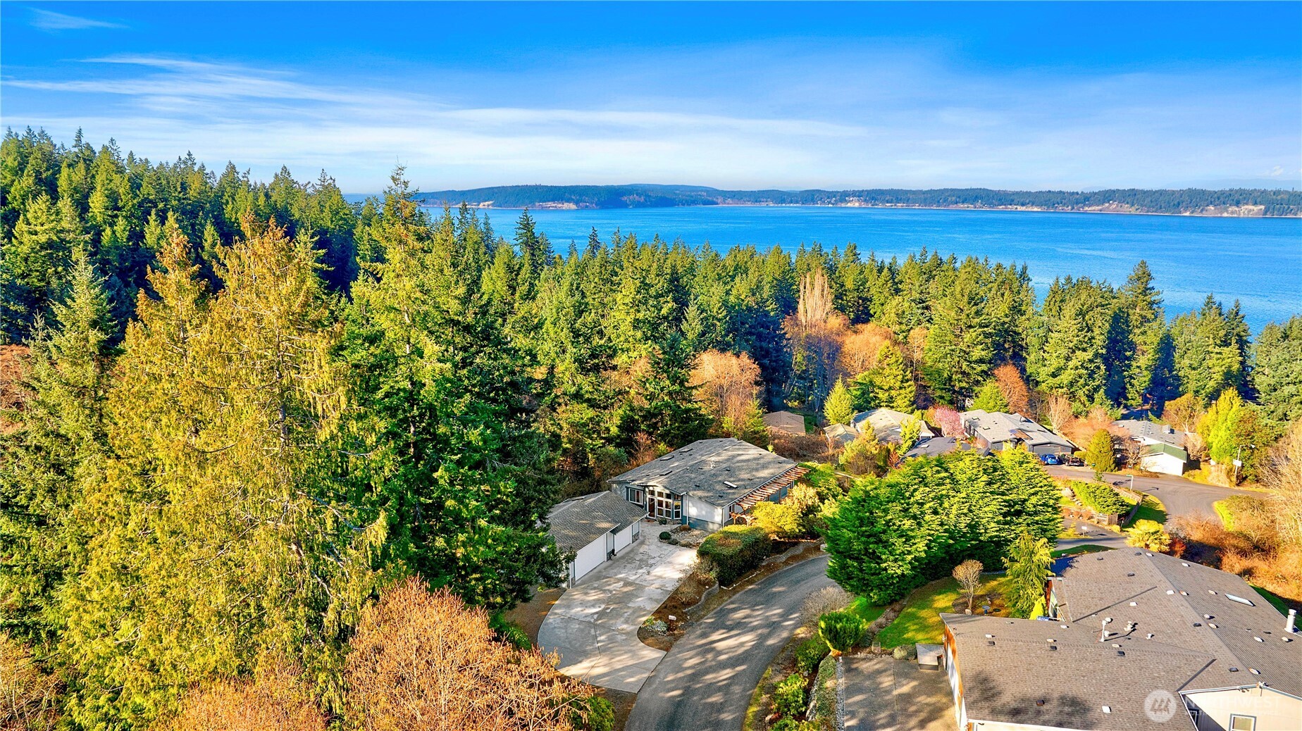 3834 South Passage View Lane Langley, WA 98260 - Photo 40 of 40 a view of a lake with a mountain view