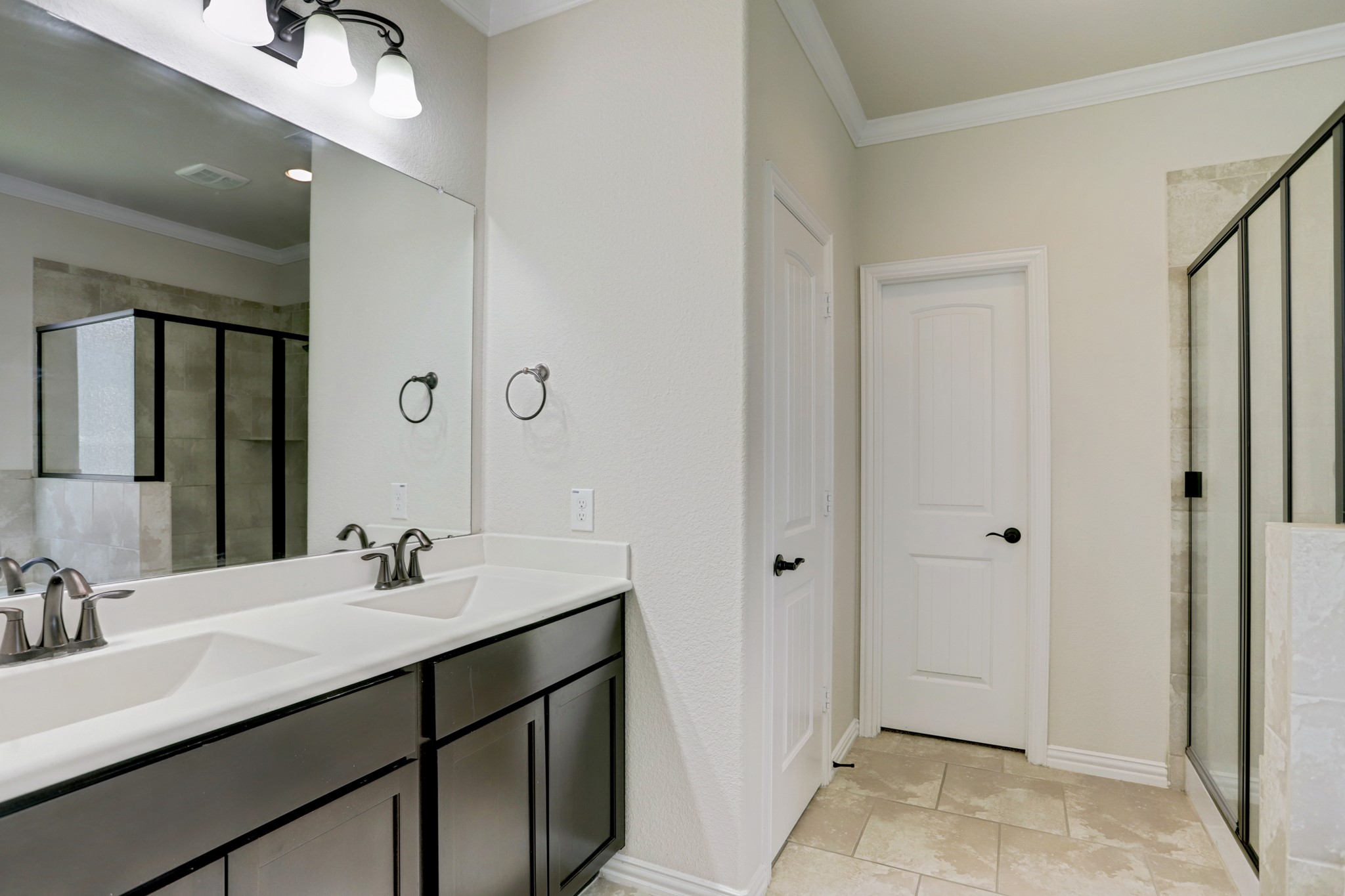 3566 Hamilton Bend Lane Spring, TX 77386 - Photo 16 of 25 a bathroom with a sink double vanity and a mirror
