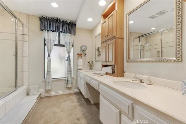 a bathroom with a shower and a toilet