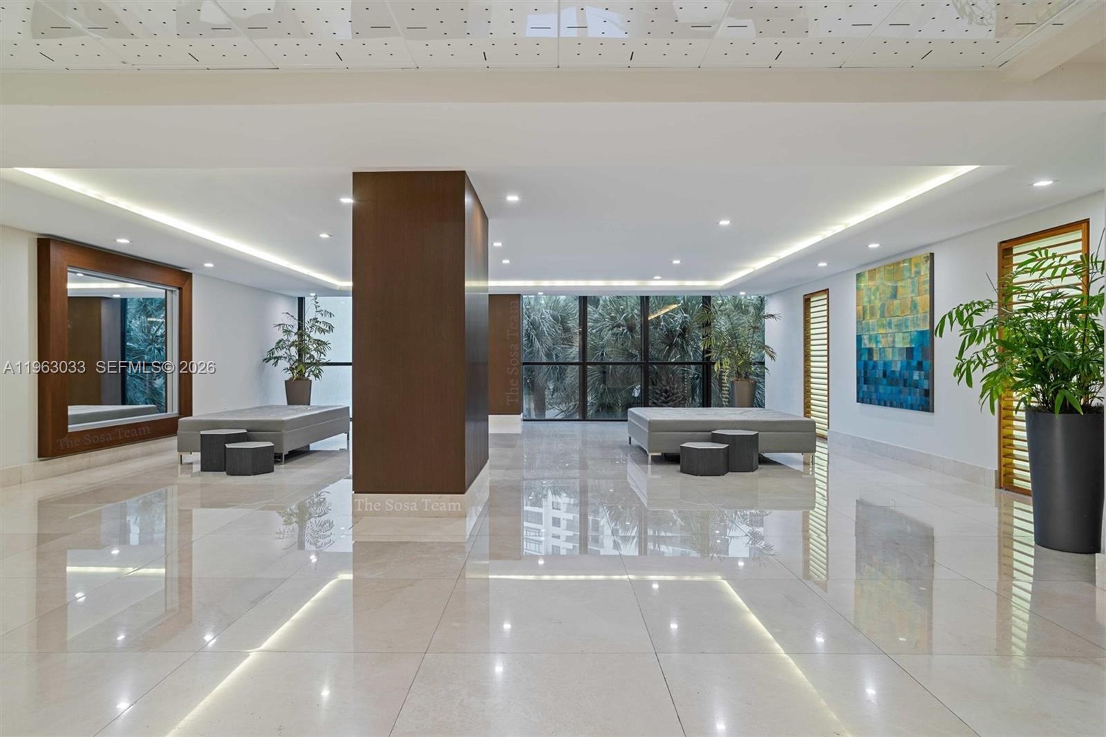 540 Brickell Key Drive, Unit 823 Miami, FL 33131 - Photo 39 of 49 Beautiful, renovated lobby!