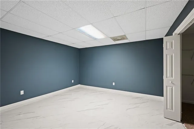 a view of a livingroom with wooden floor