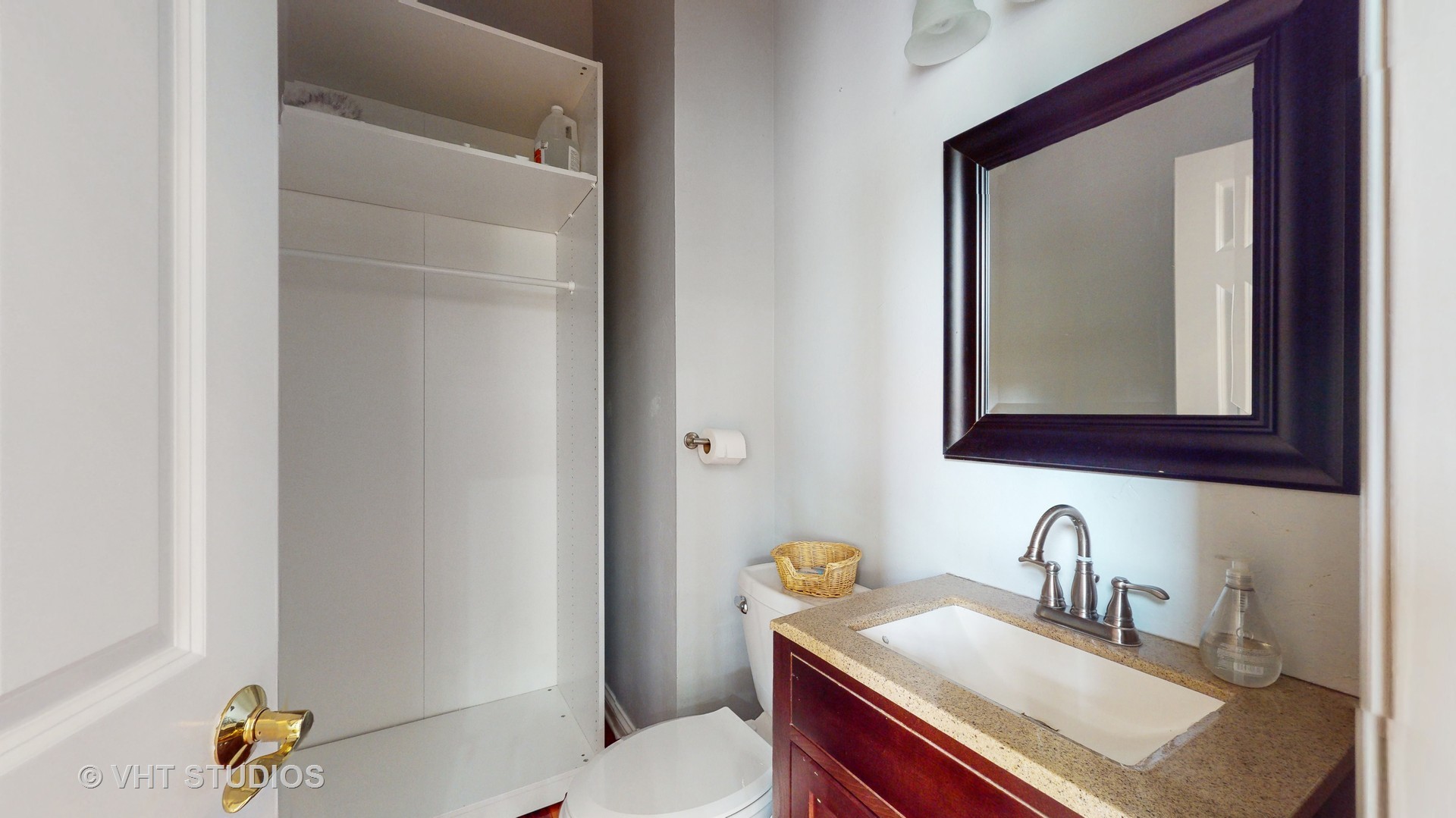 305 Saddle Lane Fox River Grove, IL 60021 - Photo 25 of 55 a bathroom with a sink vanity and toilet