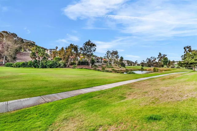 a view of a golf course