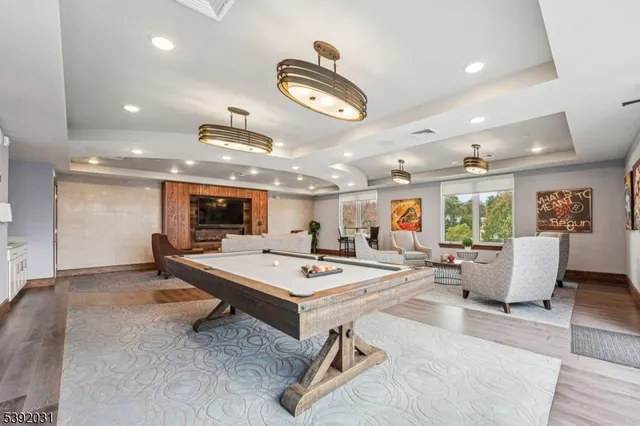 a outdoor space with furniture and a large window