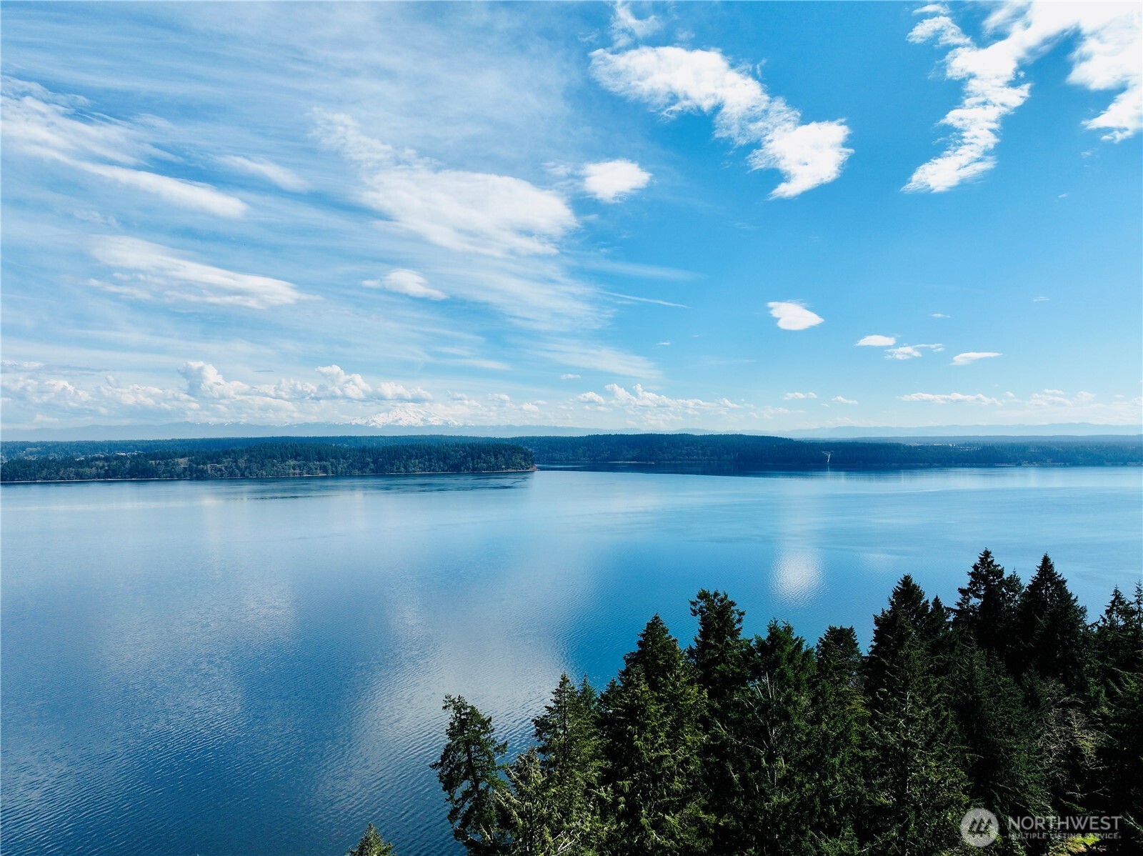 10111 Totem Way Anderson Island, WA 98303 - Photo 5 of 29 a view of a lake in middle of the room