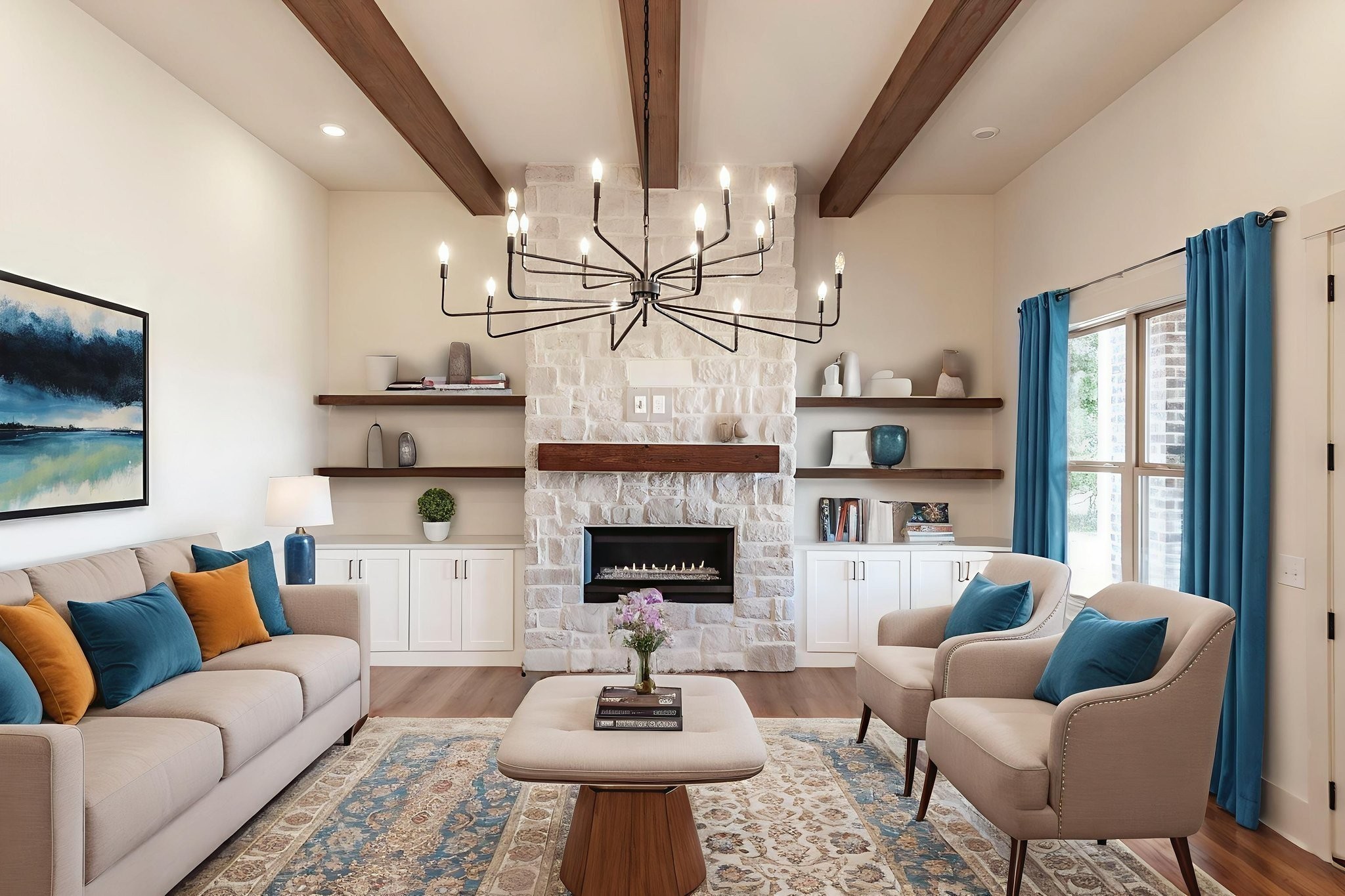 339 Raintree Drive Hendersonville, TN 37075 - Photo 2 of 53 a living room with furniture fireplace and large windows