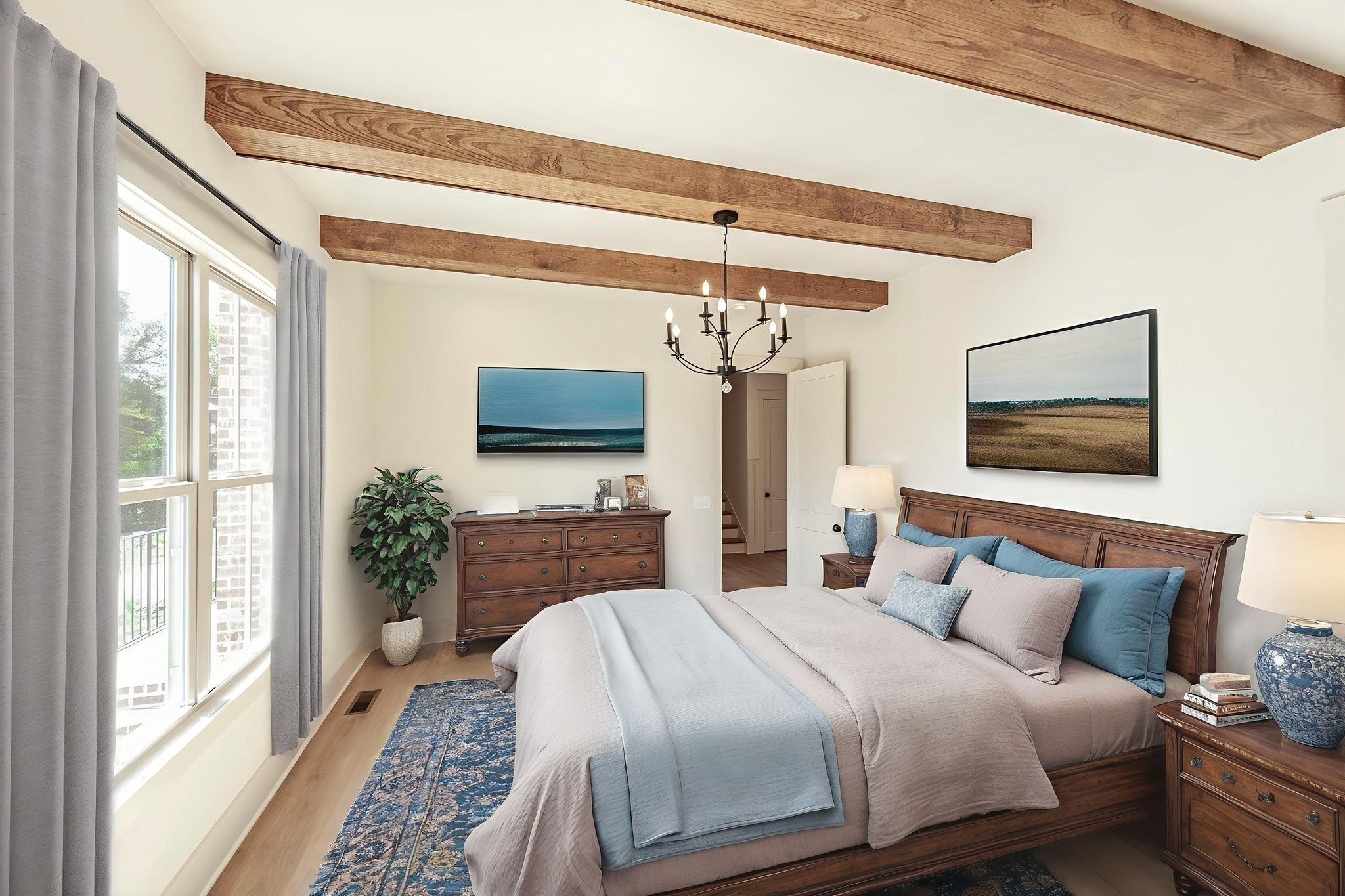 339 Raintree Drive Hendersonville, TN 37075 - Photo 33 of 53 a bedroom with bed and flat screen tv