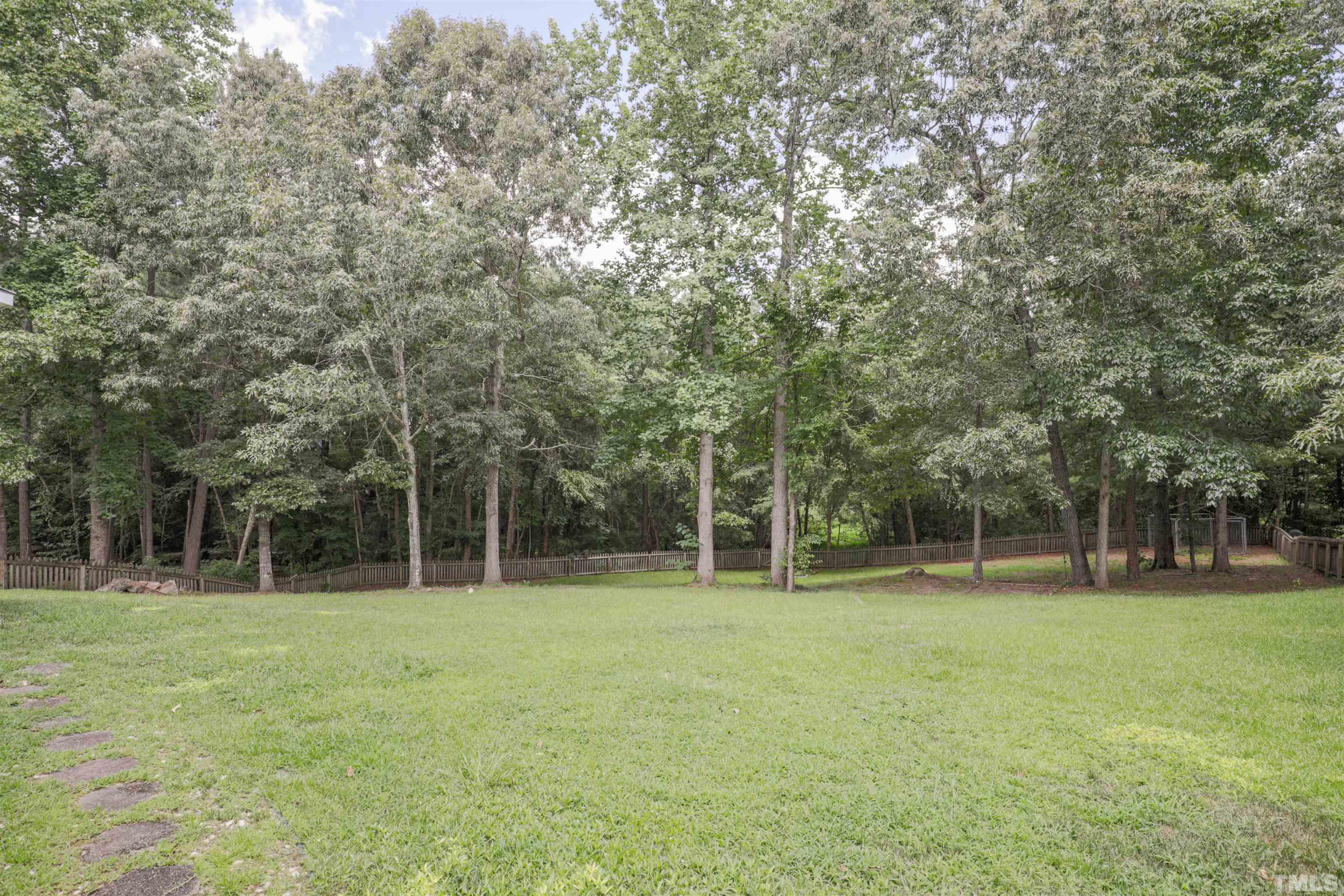 4709 Treadstone Court Raleigh, NC 27616 - Photo 22 of 22 a backyard of a building and trees
