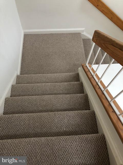 1961 Villaridge Drive, Unit B Reston, VA 20191 - Photo 19 of 21 View looking down stairwell wiith Birber carpet