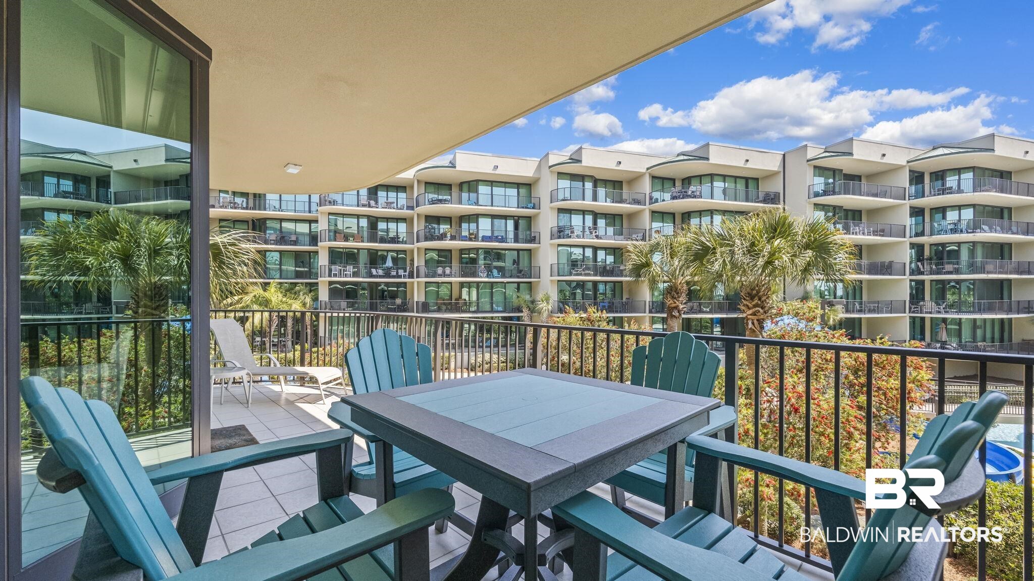 27580 Canal Road, Unit 214 BS 62 Orange Beach, AL 36561 - Photo 16 of 23 Balcony with outdoor dining area