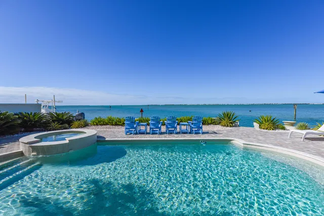 a table and chairs in front of a house