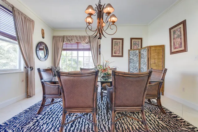 a living room with furniture and a area