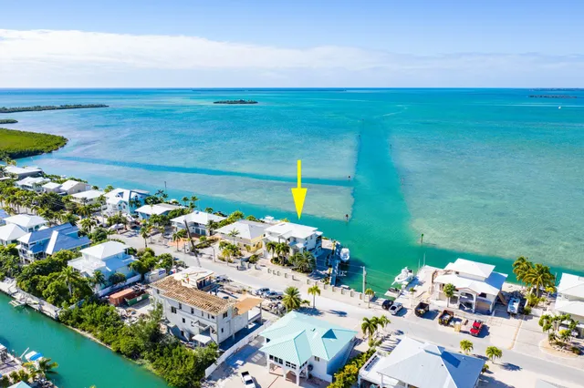 a view of a city and an ocean