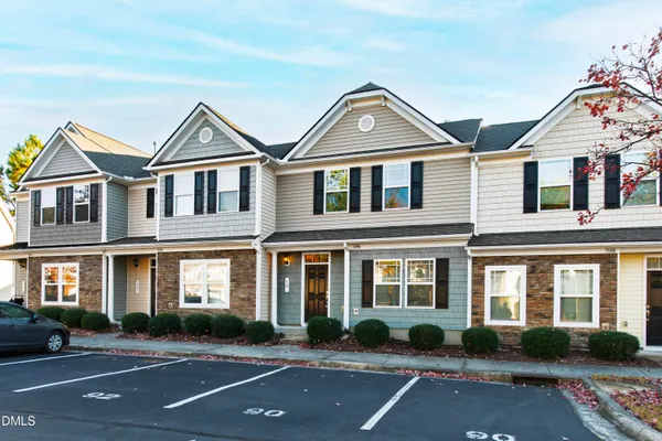 a front view of a house