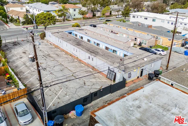 a large building with a view of the ocean