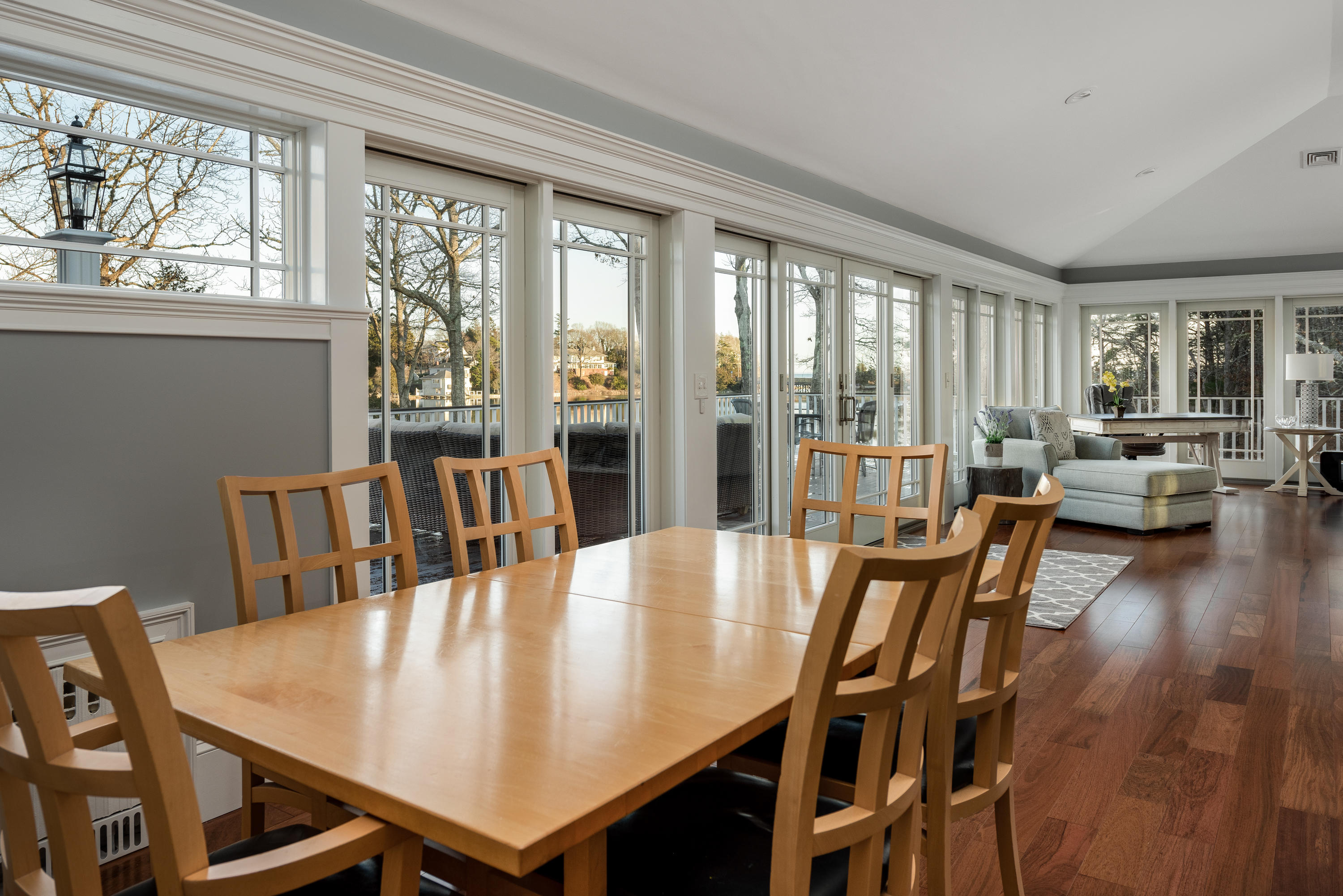 94 Starboard Lane Osterville, MA 02655 - Photo 20 of 47 a view of a dining room with furniture window and wooden floor