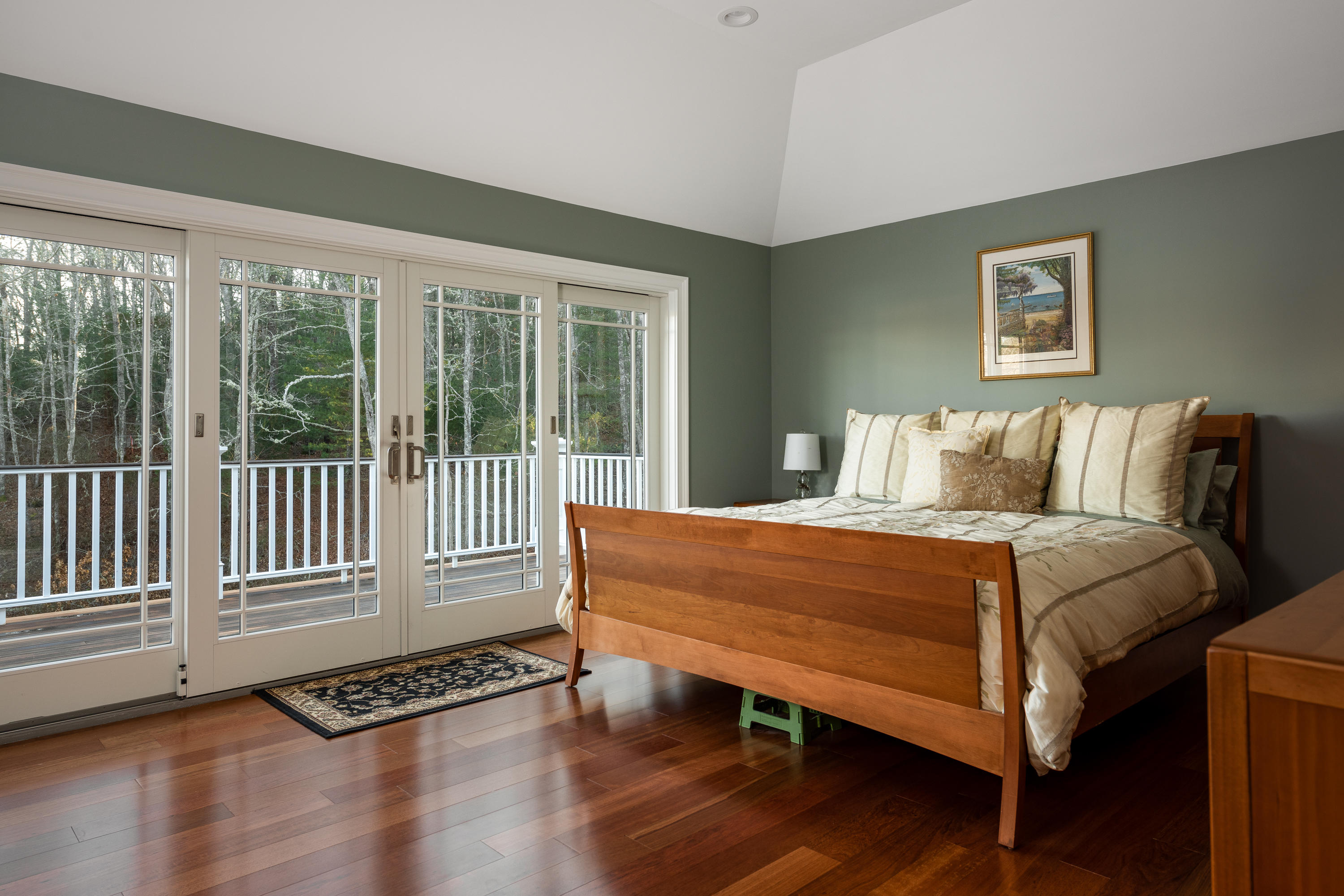 94 Starboard Lane Osterville, MA 02655 - Photo 21 of 47 a bedroom with a bed and a window with balcony view