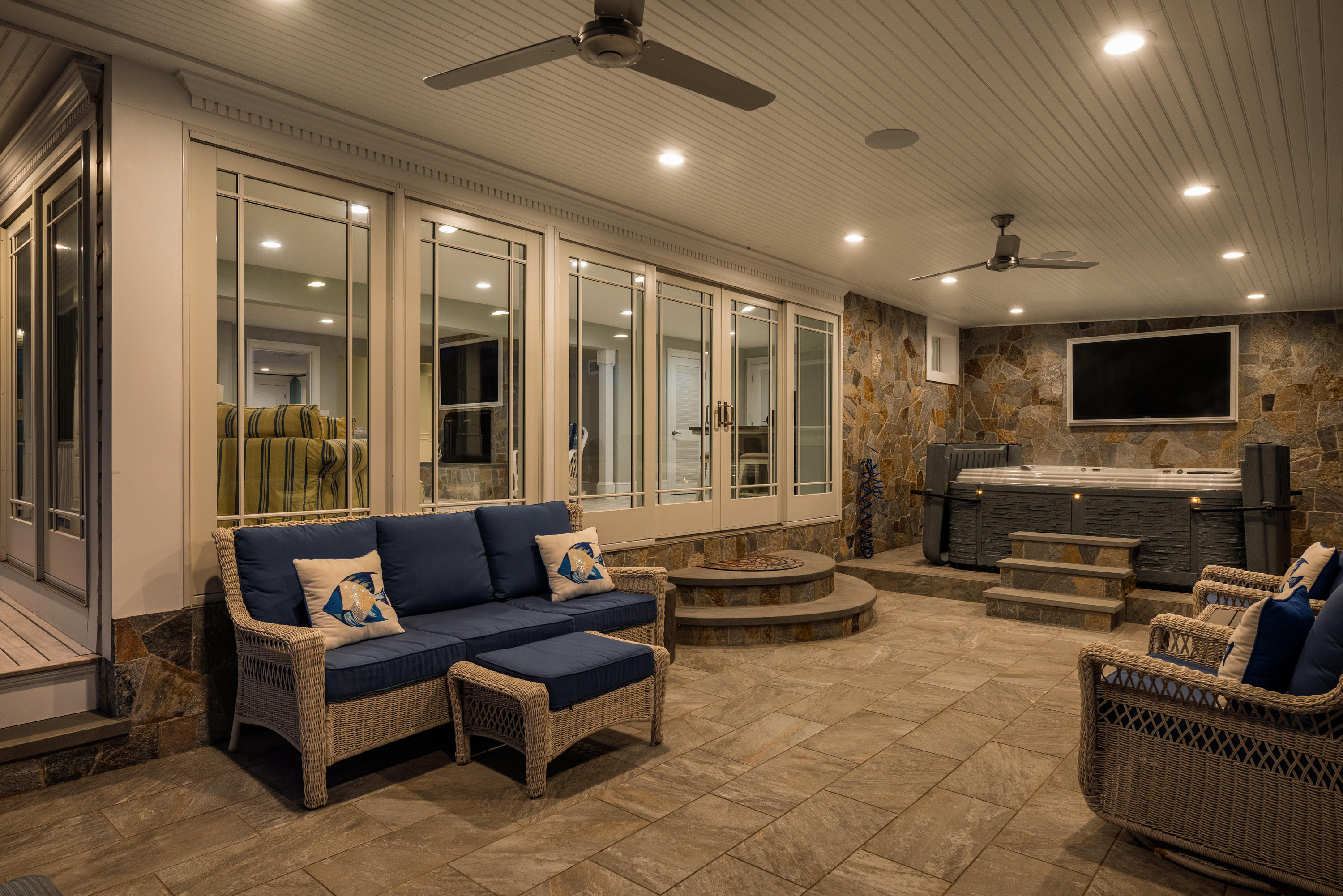 94 Starboard Lane Osterville, MA 02655 - Photo 35 of 47 a living room with furniture and a flat screen tv