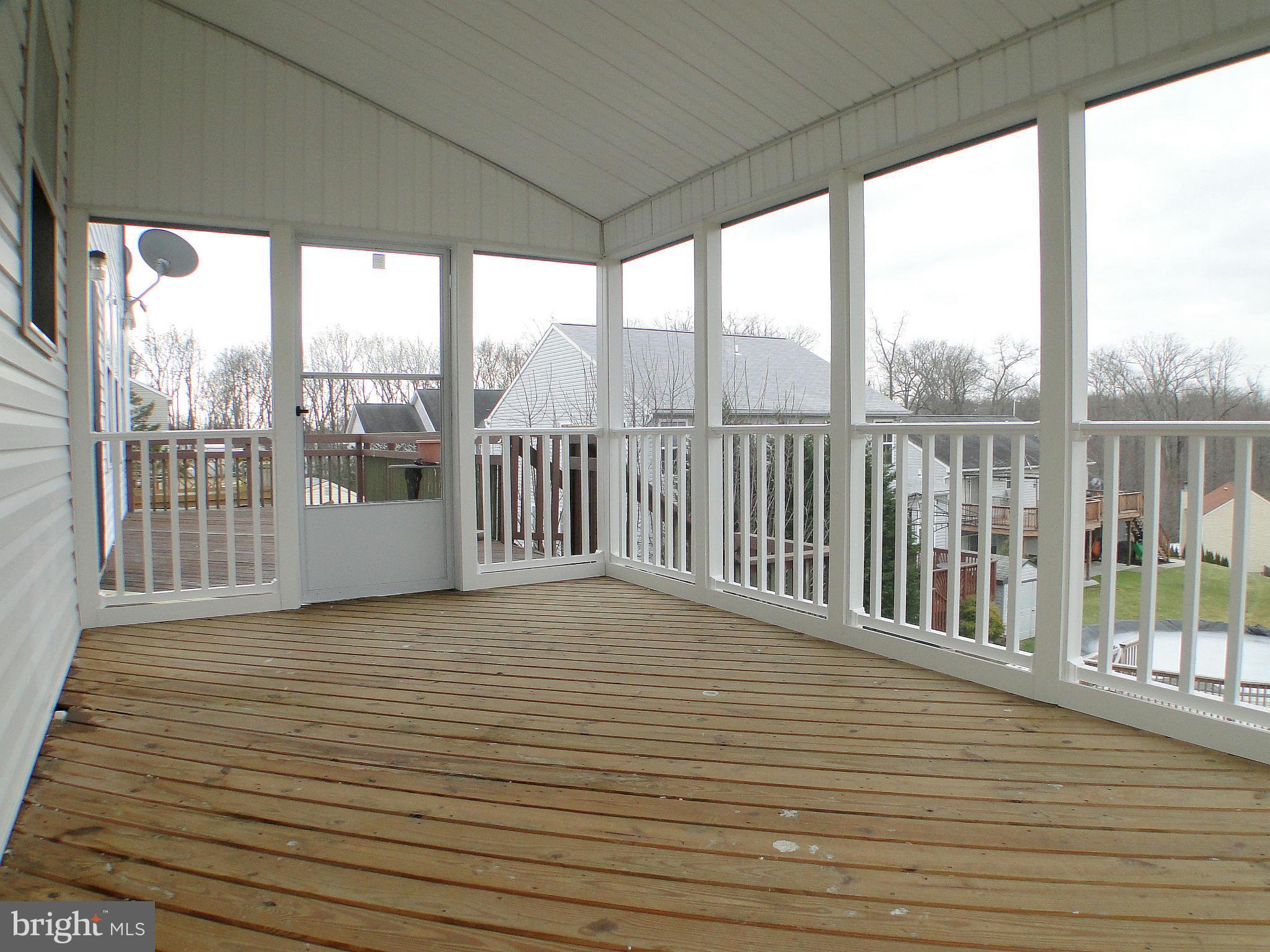 11416 Smiloff Road White Marsh, MD 21162 - Photo 24 of 30 Screened-In Enclosed Rear Porch
