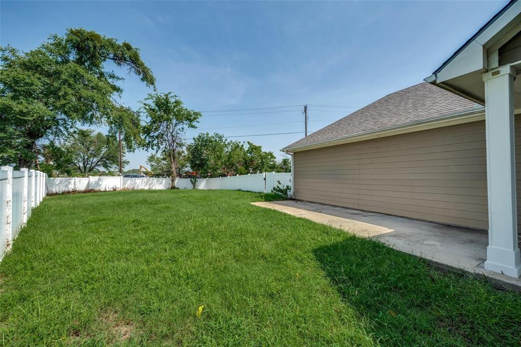 9801 Cedarcrest Drive Providence Village, TX 76227 - Photo 5 of 23 a view of backyard with green space
