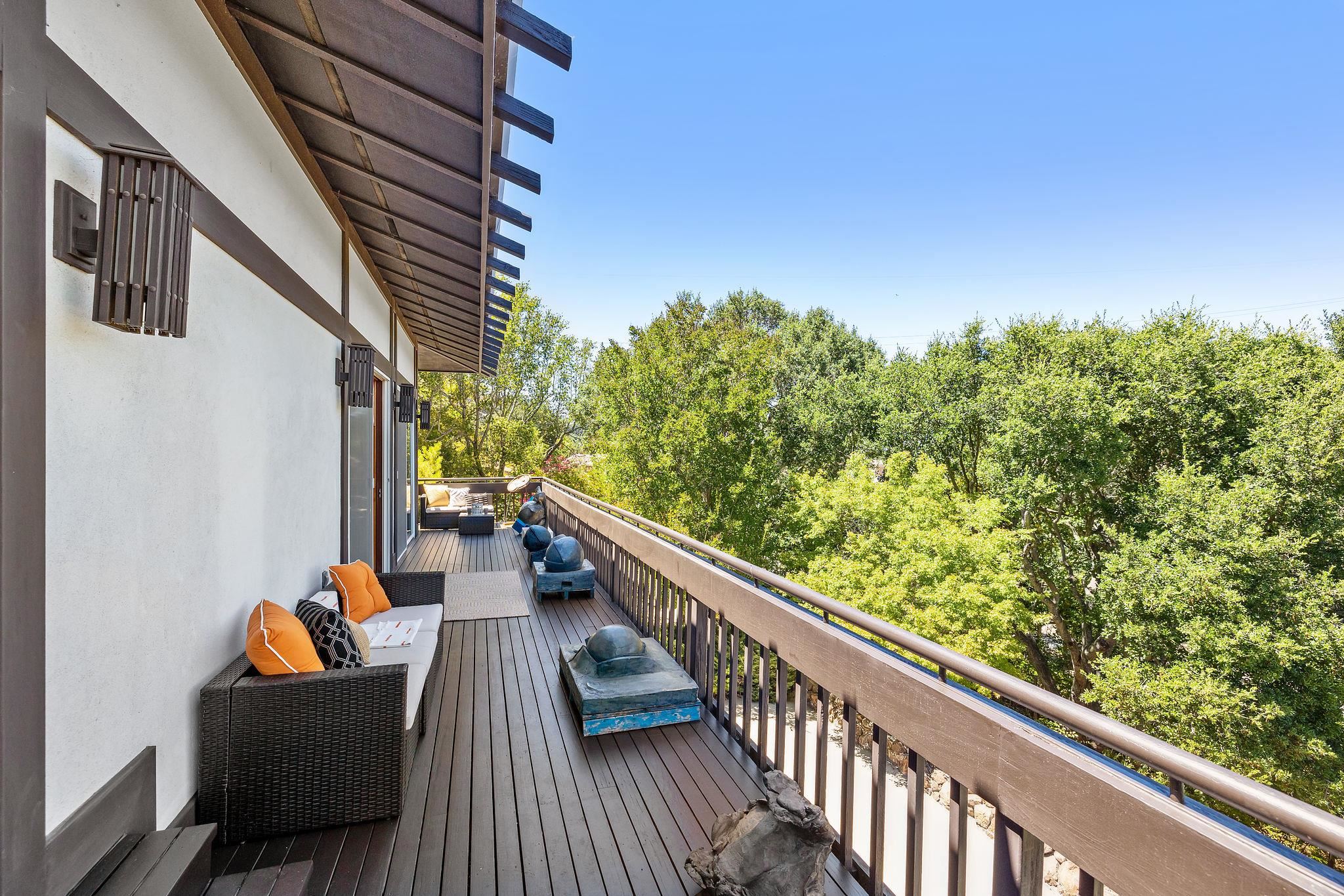 271 Monte Vista Ridge Road Orinda, CA 94563 - Photo 37 of 59 Wooden terrace with an outdoor living space