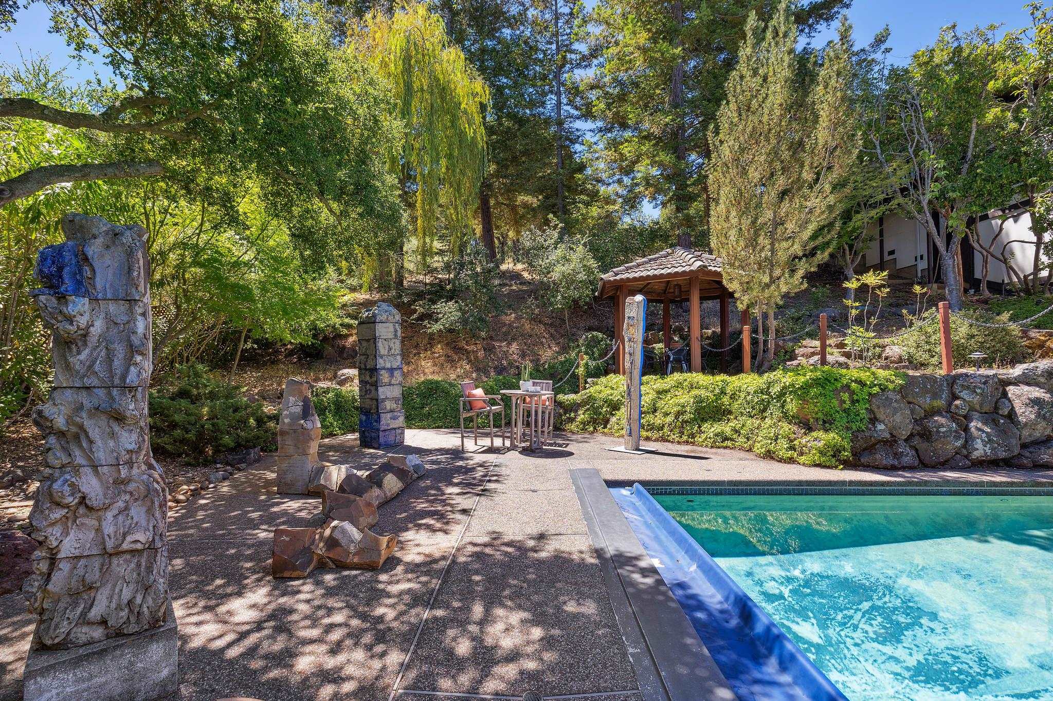 271 Monte Vista Ridge Road Orinda, CA 94563 - Photo 47 of 59 View of swimming pool featuring a gazebo, a covered pool, and patio surround