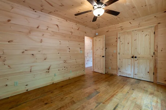 wooden floor in an empty room